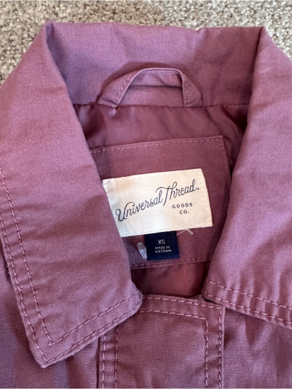 Women's Universal Thread Anorak Utility Jacket Mauve Purple Size XS - Picture 3 of 7